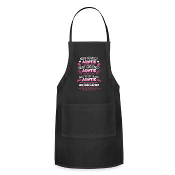 Need Advice Auntie Answer Need Spoiling Antie - Adjustable Apron - black - Front - Julia (174cm)