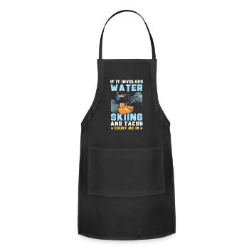 Waterskiing Water Skiing Surface Water Sport Waves - Adjustable Apron - black - Front - Julia (174cm)