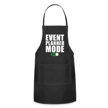 Event Planner Mode on - Adjustable Apron - black - Front - Julia (174cm)