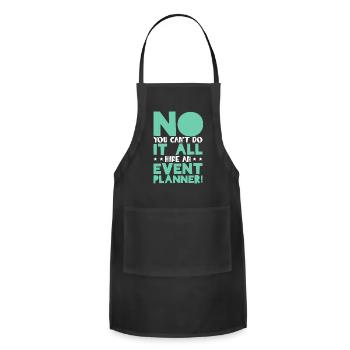 Event Management Organizer Hire An Event Planner - Adjustable Apron - black - Front - Julia (174cm)