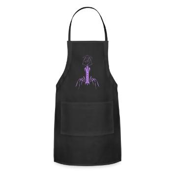 Microbiology Virus Biology Virology - Adjustable Apron - black - Front - Julia (174cm)