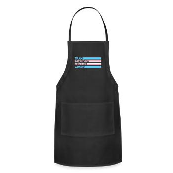 Transfeminism Trans Design for Trans Person - Adjustable Apron - black - Front - Julia (174cm)