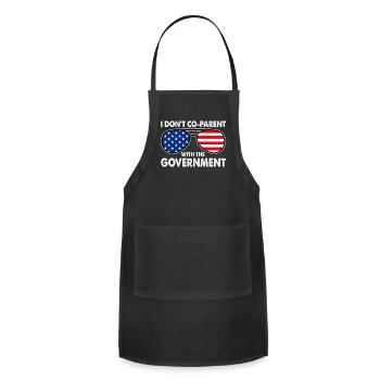 I Don't CoParent With The Government Sunglasses - Adjustable Apron - black - Front - Julia (174cm)