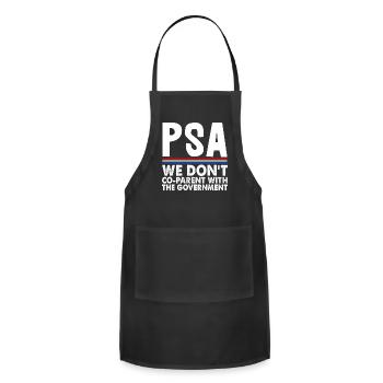 PSA We Don't CoParent With The Government - Adjustable Apron - black - Front - Julia (174cm)