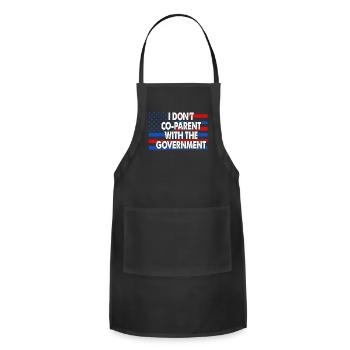 I Don't Co-Parent With The Government - Adjustable Apron - black - Front - Julia (174cm)