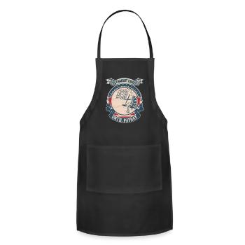 Straight edge until payday vintage - Adjustable Apron - black - Front - Julia (174cm)