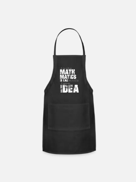 Mathematics - Adjustable Apron - black