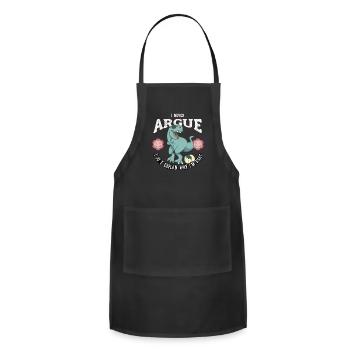 I'm Not Arguing I'm Just Explaining Why I'm Right, - Adjustable Apron - black - Front - Julia (174cm)