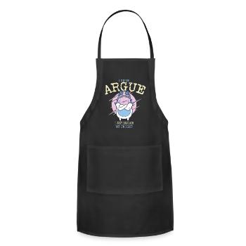 I'm Not Arguing I'm Just Explaining Why I'm Right, - Adjustable Apron - black - Front - Julia (174cm)