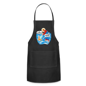 Hi Drowning I'M Jesus - Adjustable Apron - black - Front - Julia (174cm)