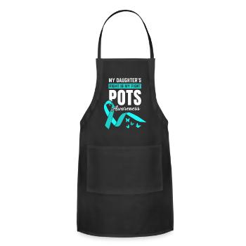 Pots Awareness For A Pots Patient - Adjustable Apron - black - Front - Julia (174cm)