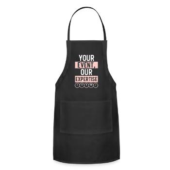 Event Planner Coordinator Job Event Planning - Adjustable Apron - black - Front - Julia (174cm)