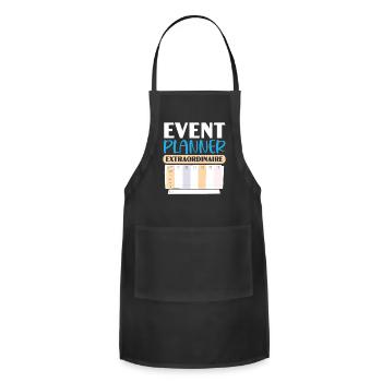 Event Planner Coordinator Job Event Planning - Adjustable Apron - black - Front - Julia (174cm)