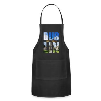Dublin Ireland Souvenir Vacation - Adjustable Apron - black - Front - Julia (174cm)