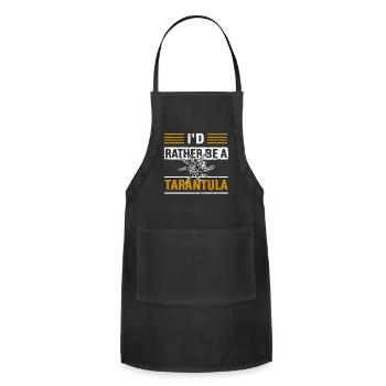 Spider Lover Arachnid Cobweb Terrarium Tarantula - Adjustable Apron - black - Front - Julia (174cm)