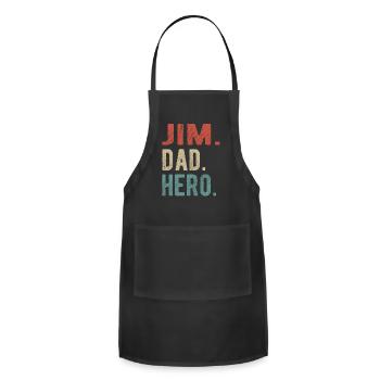 Jim Dad Hero - Adjustable Apron - black - Front - Julia (174cm)