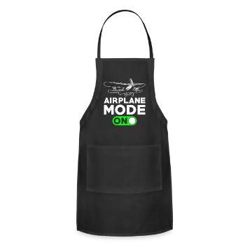 RC Model Airplane Pilot Gift - Adjustable Apron - black - Front - Julia (174cm)