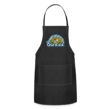 Oktoberfest Shirt, Bavaria Tee, Gift For Beer - Adjustable Apron - black - Front - Julia (174cm)