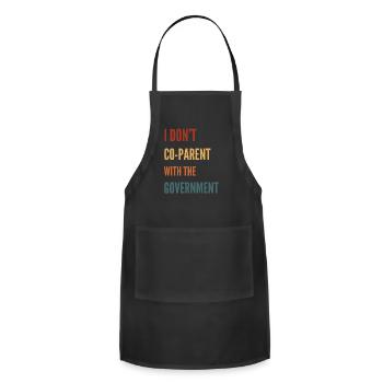I Don't Co-parent With The Government - Adjustable Apron - black - Front - Julia (174cm)