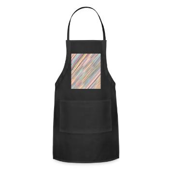 Pastel Stripes - Adjustable Apron - black - Front - Julia (174cm)