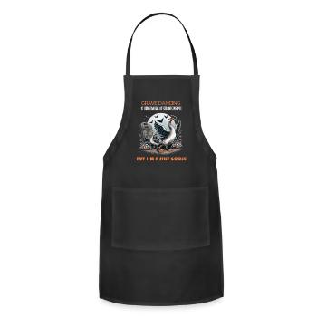 Grave Dancing Is Unbecoming Of Serious People But - Adjustable Apron - black - Front - Julia (174cm)