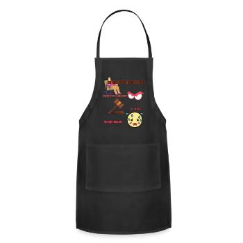 SITTING IN A BACKSTAGE - Adjustable Apron - black - Front - Julia (174cm)
