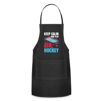 Air Hockey Table Hockey Player Tabletop Game - Adjustable Apron - black - Front - Julia (174cm)