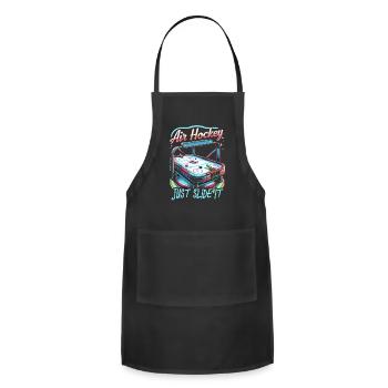 Air Hockey Table Hockey Player Tabletop Game - Adjustable Apron - black - Front - Julia (174cm)