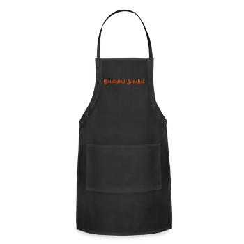 Emotional Junglist - Adjustable Apron - black - Front - Julia (174cm)