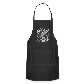 Renaissance Fair Outfit Medieval Ren Faire - Adjustable Apron - black - Front - Julia (174cm)