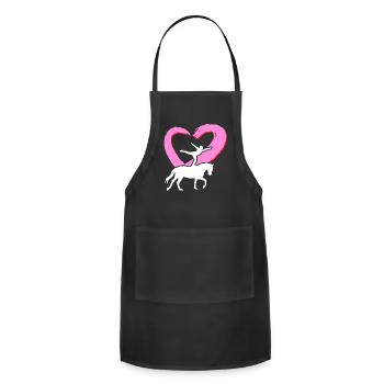 Vaulting Heart - Adjustable Apron - black - Front - Julia (174cm)