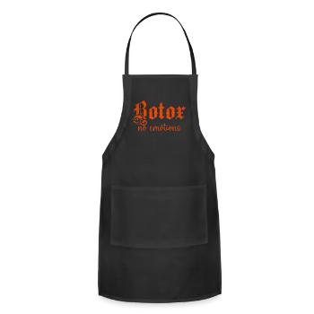 Botox no emotions - Adjustable Apron - black - Front - Julia (174cm)