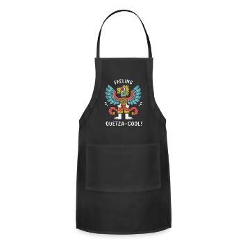 Aztec God Aztec Culture Indigenous Quetzalcoatl - Adjustable Apron - black - Front - Julia (174cm)