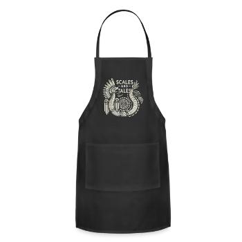 Aztec God Aztec Culture Indigenous Quetzalcoatl - Adjustable Apron - black - Front - Julia (174cm)
