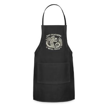 Aztec God Aztec Culture Indigenous Quetzalcoatl - Adjustable Apron - black - Front - Julia (174cm)