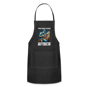 Fence Installer Fence Installing - Adjustable Apron - black - Front - Julia (174cm)