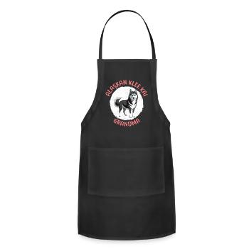 Alaskan Klee Kai Grandma Dog Owner - Adjustable Apron - black - Front - Julia (174cm)