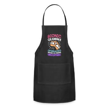 Knee Surgery - Adjustable Apron - black - Front - Julia (174cm)