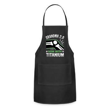 Knee Surgery - Adjustable Apron - black - Front - Julia (174cm)