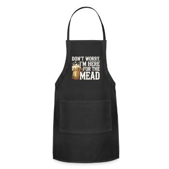 Renaissance Fair Outfit Medieval Ren Faire - Adjustable Apron - black - Front - Julia (174cm)