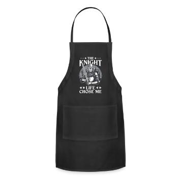 Renaissance Fair Outfit Medieval Ren Faire - Adjustable Apron - black - Front - Julia (174cm)