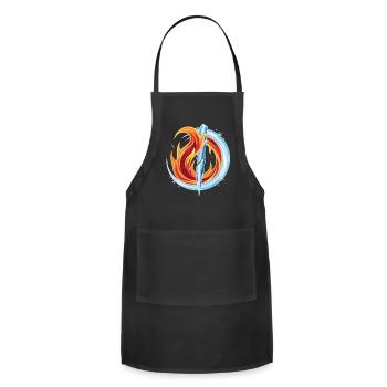 Fire and Ice Fusion - Adjustable Apron - black - Front - Julia (174cm)