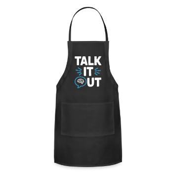 Understanding Psychology Mind and Behavior - Adjustable Apron - black - Front - Julia (174cm)