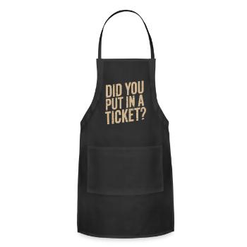 Did You Put In A Ticket - Adjustable Apron - black - Front - Julia (174cm)