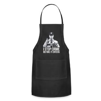 Customs and Border Protection Officer Airport Jobs - Adjustable Apron - black - Front - Julia (174cm)
