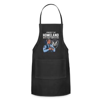 Customs and Border Protection Officer Airport Jobs - Adjustable Apron - black - Front - Julia (174cm)