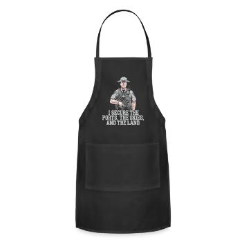 Customs and Border Protection Officer Airport Jobs - Adjustable Apron - black - Front - Julia (174cm)