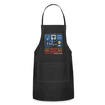 Customs and Border Protection Officer Airport Jobs - Adjustable Apron - black - Front - Julia (174cm)