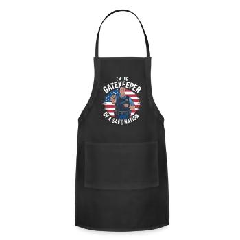 Customs and Border Protection Officer Airport Jobs - Adjustable Apron - black - Front - Julia (174cm)