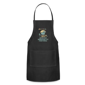 DIY Definitely Improvised Yet Functional - Adjustable Apron - black - Front - Julia (174cm)